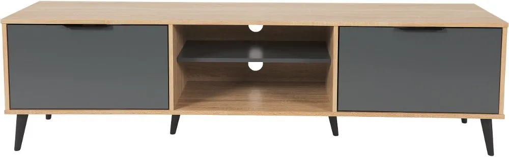 Cole Light Brown TV Stand with Storage