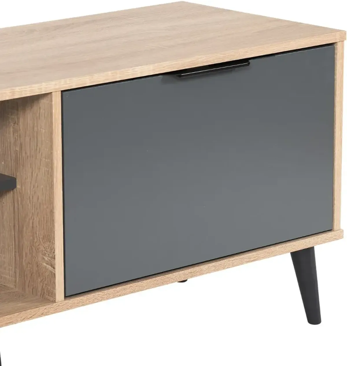 Cole Light Brown TV Stand with Storage