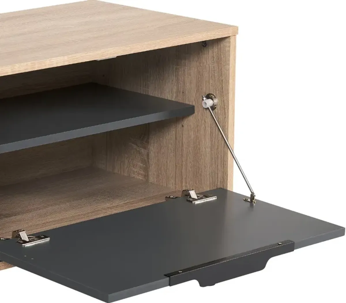 Cole Light Brown TV Stand with Storage