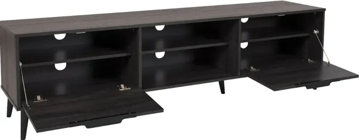 Cole Gray TV Stand with Storage