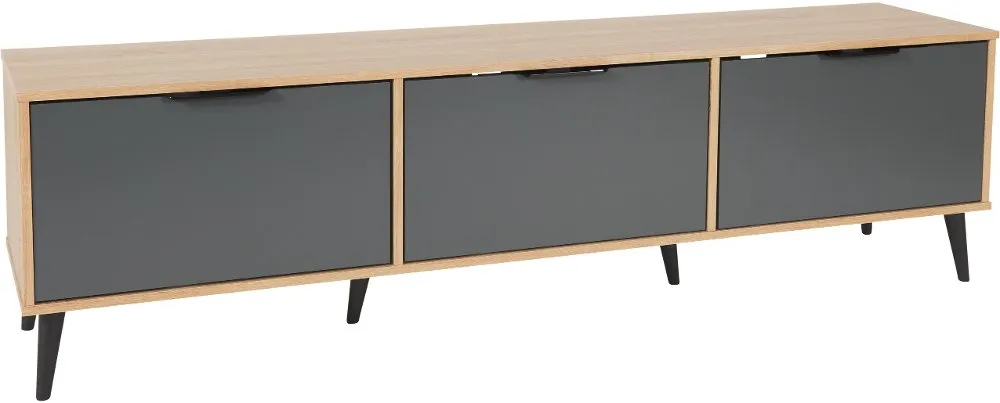 Cole Light Brown Closed Storage TV Stand