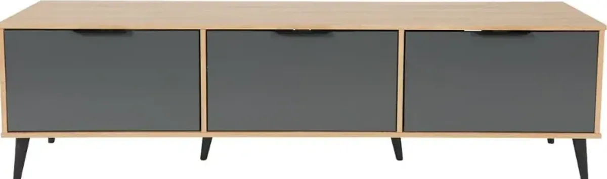 Cole Light Brown Closed Storage TV Stand