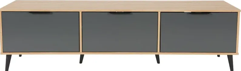 Cole Light Brown Closed Storage TV Stand