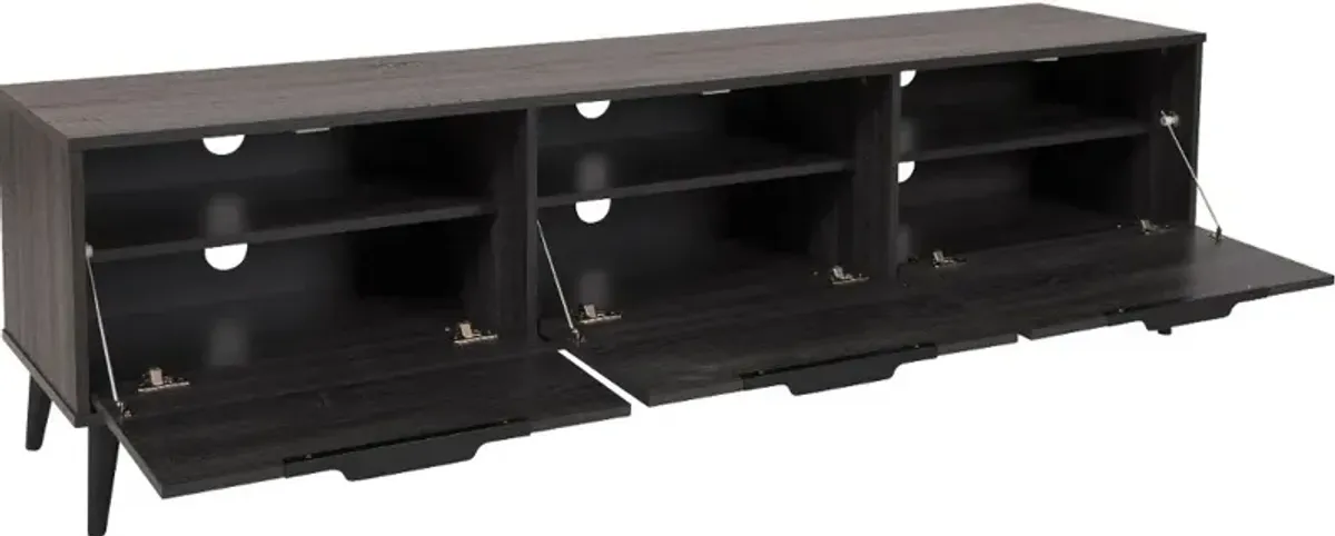 Cole Gray Closed Storage TV Stand