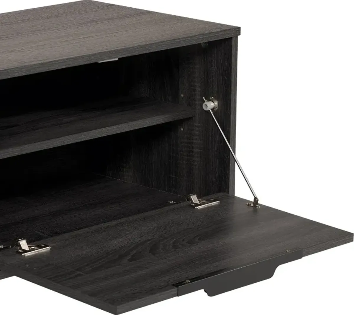 Cole Gray Closed Storage TV Stand