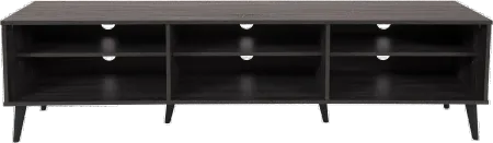 Cole Gray TV Stand with Open Shelves