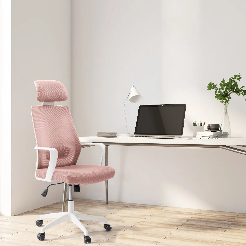 Workspace Pink Mesh Back Office Chair