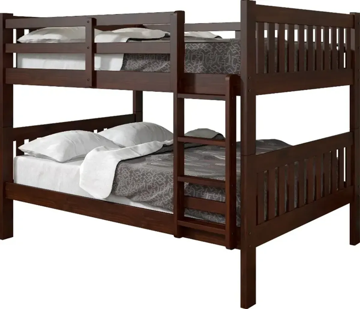 Mission Cappuccino Full-over-Full Bunk Bed