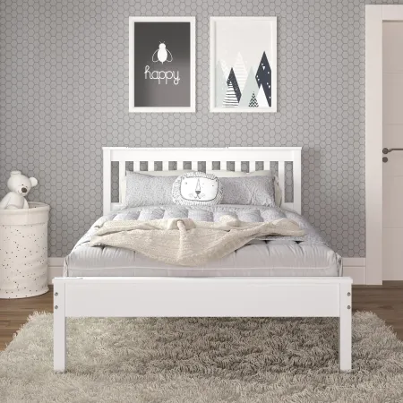 Contempo White Full Bed