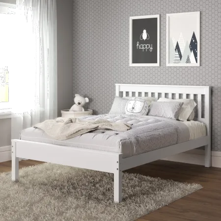 Contempo White Full Bed