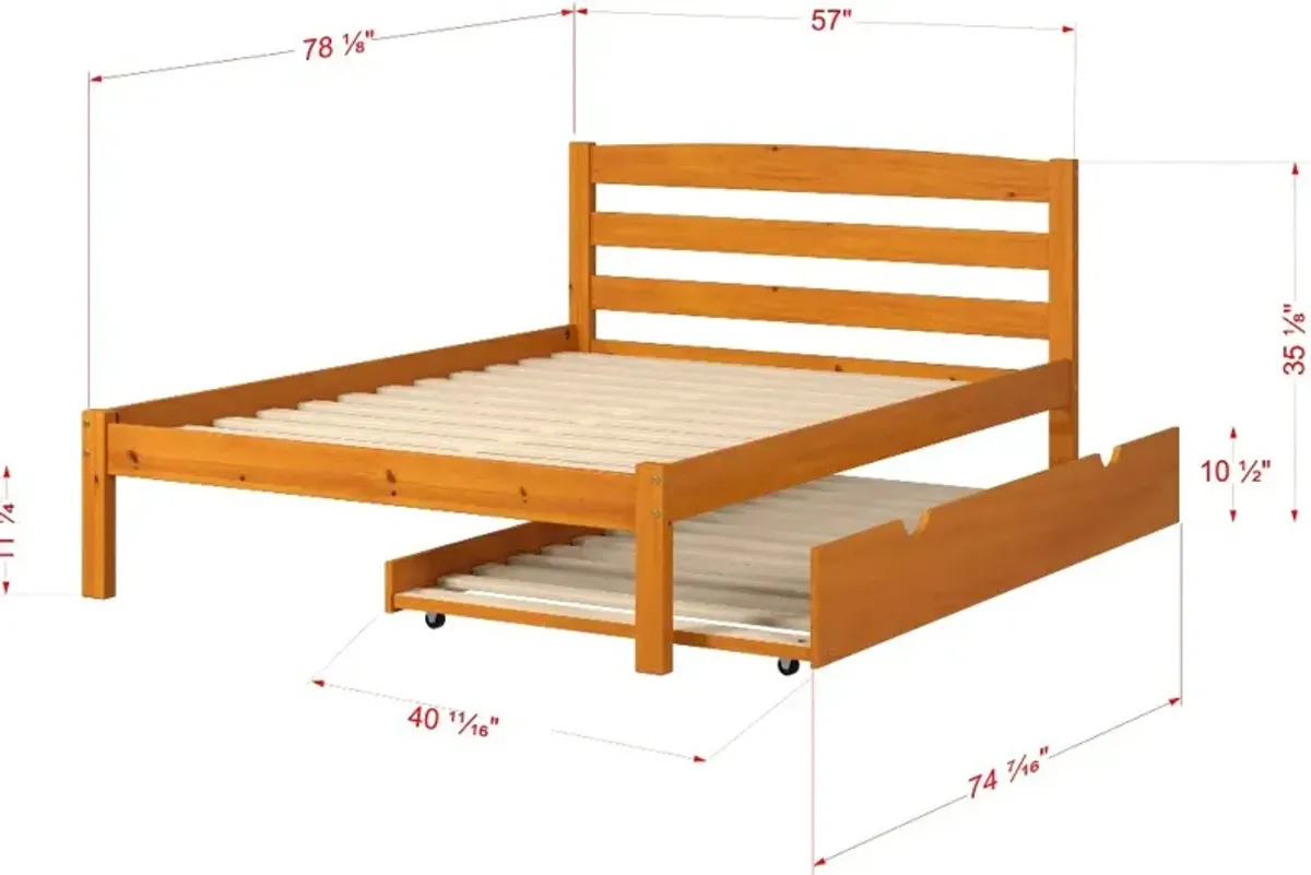 Econo Honey Full Bed with Trundle