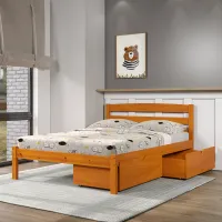 Econo Honey Full Bed with Storage Drawers