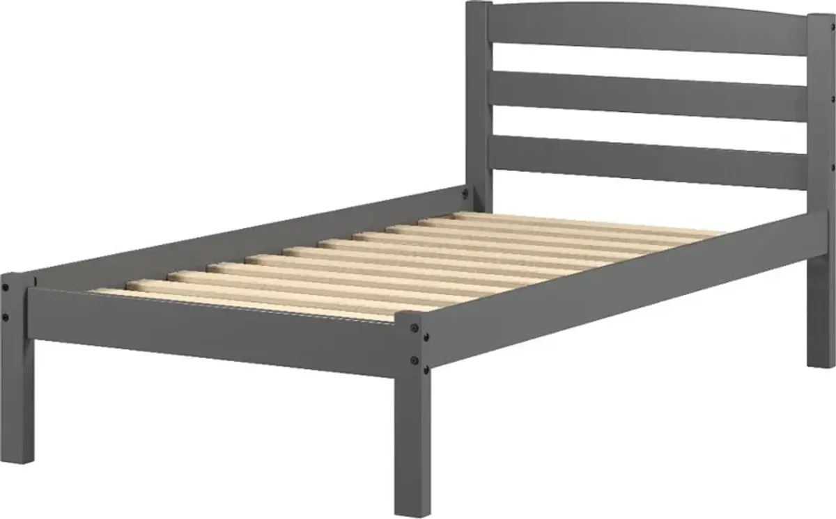 Econo Gray Twin Bed