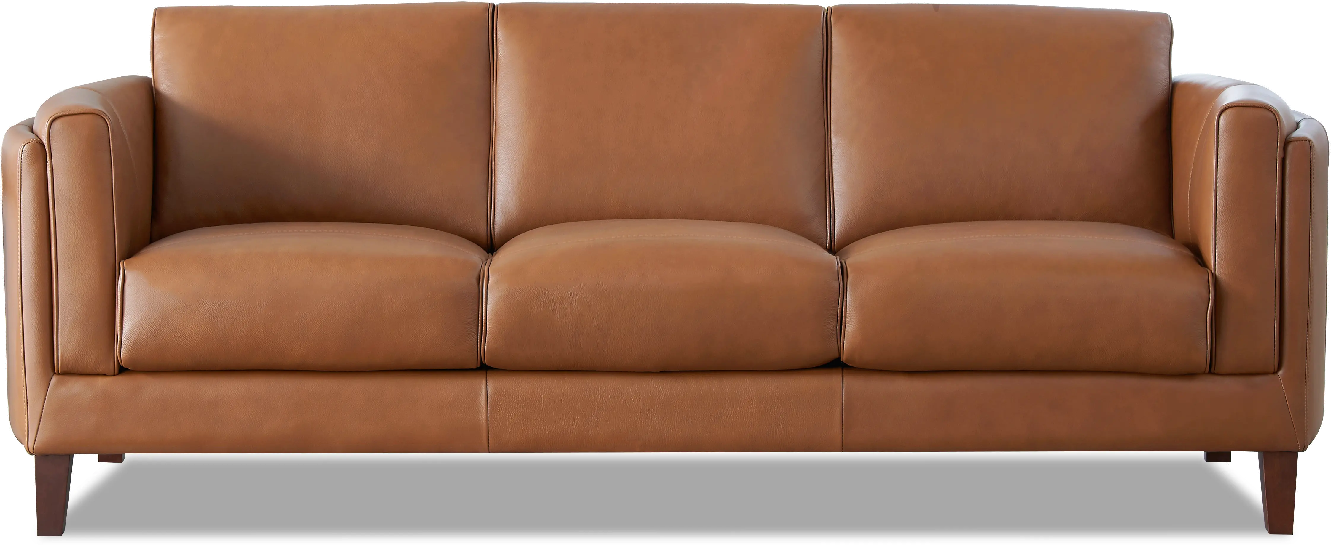 Pacer Nutmeg Top Grain Leather Sofa