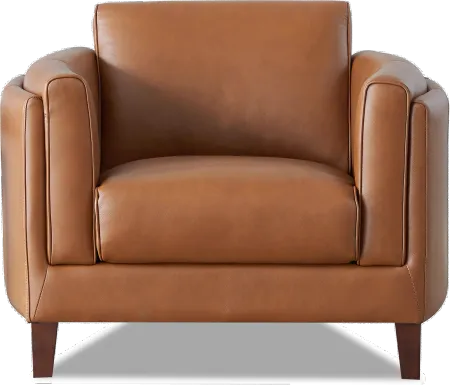 Pacer Nutmeg Top Grain Leather Chair