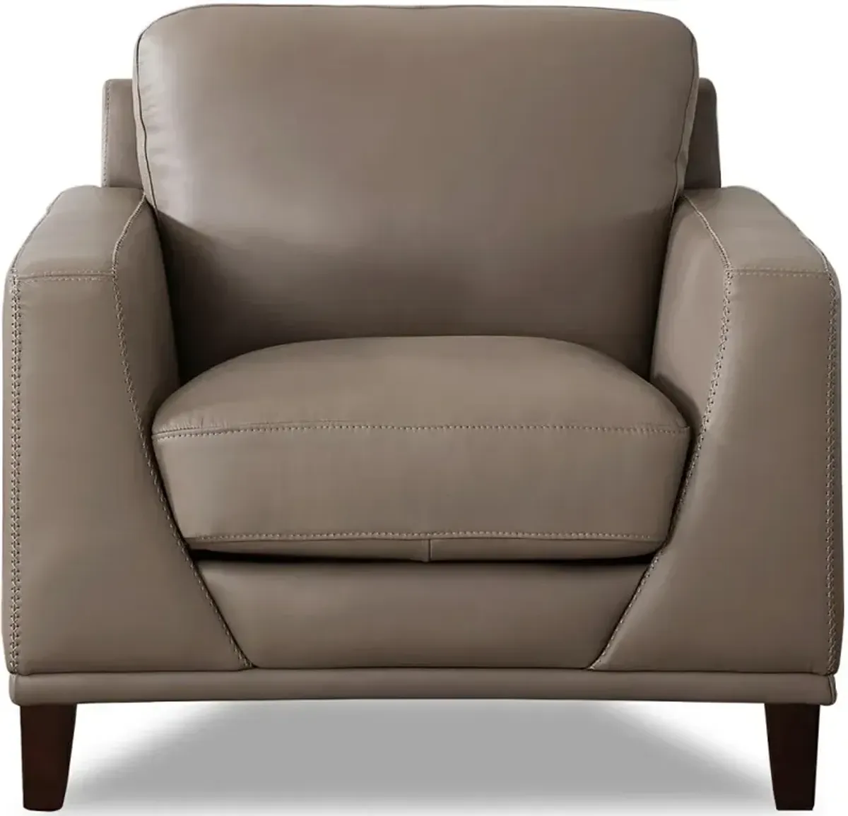 Sonoma Taupe Leather Chair