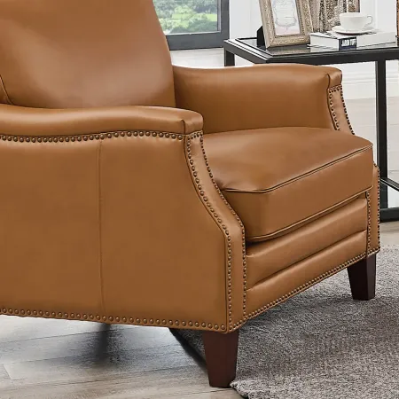 Romano Brown Leather 2 Piece Living Room Set - Sofa & Chair