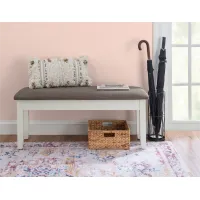 Jane Off White Dining Room Bench