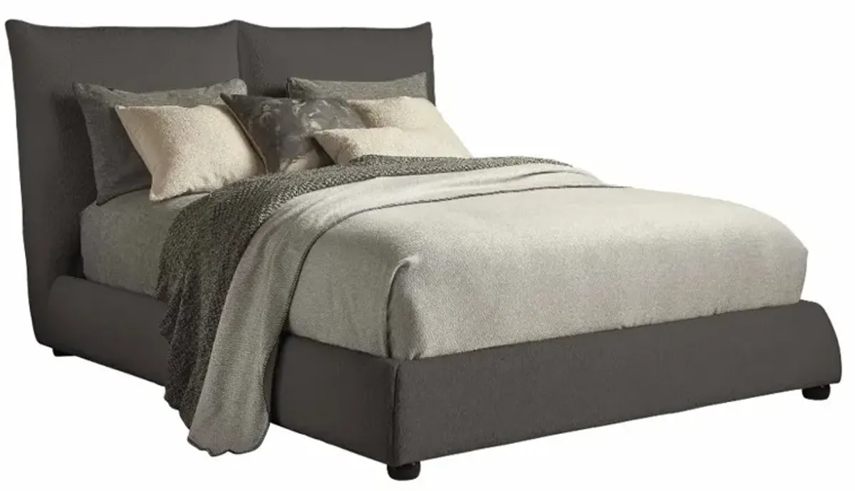 Cumulus Gray King Upholstered Bed