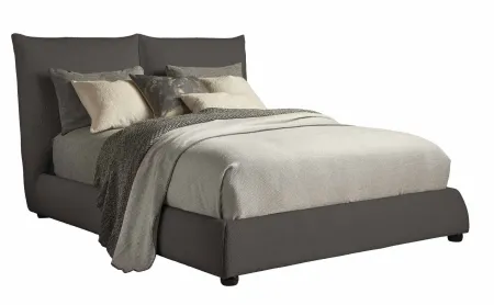 Cumulus Gray King Upholstered Bed