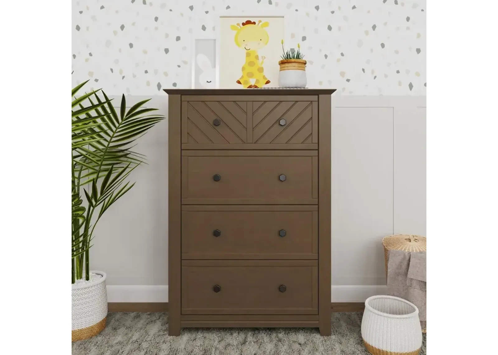 Atwood Cocoa Bean 4-Drawer Chest of Drawers