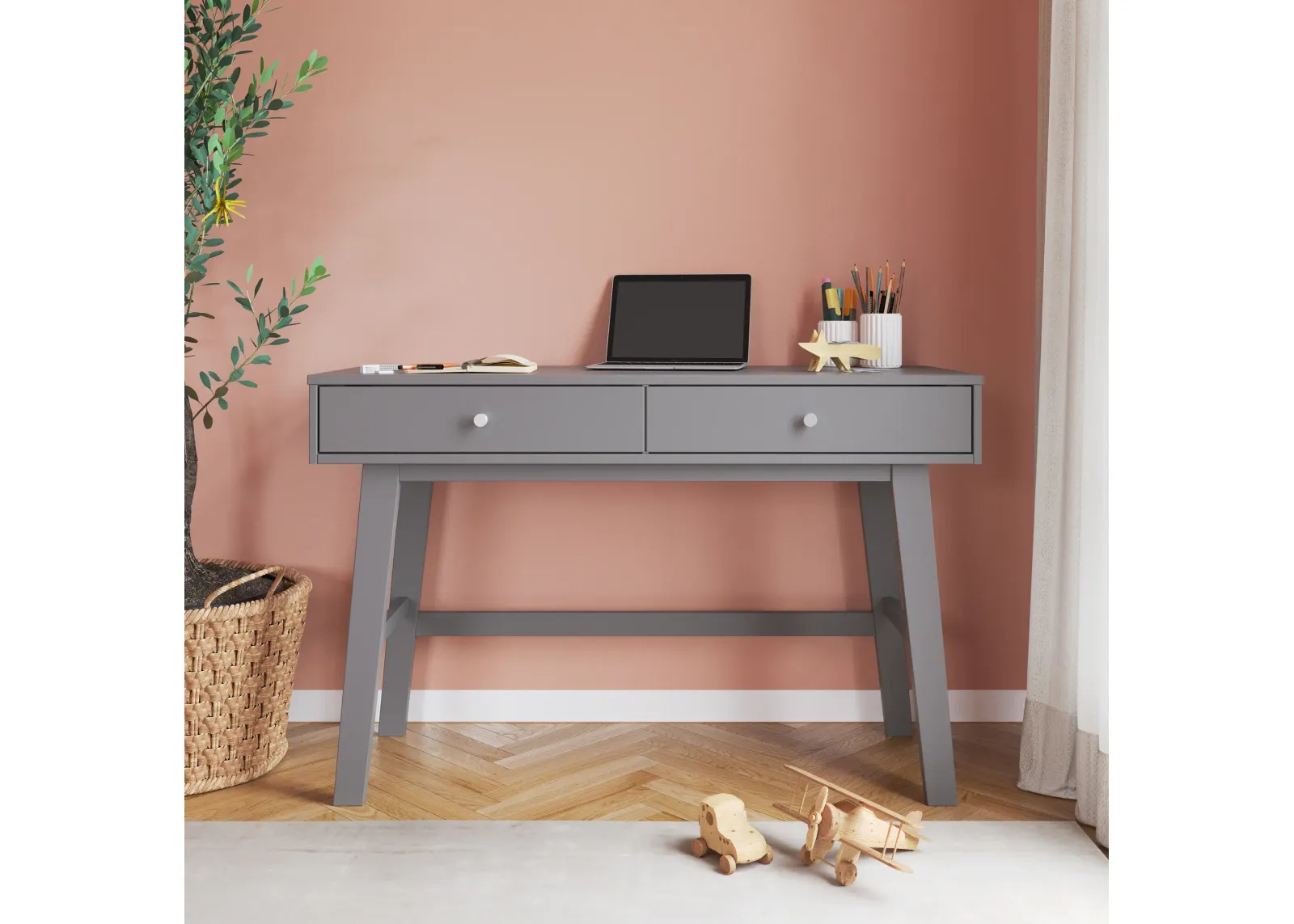 Soho Kids Cool Gray Writing Desk