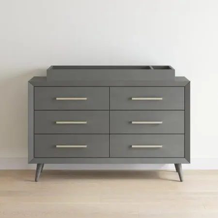 Cranbrook Lunar Gray 6-Drawer Dresser