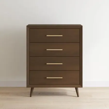 Cranbrook Toasted Chestnut 4-Drawer Chest of Drawers
