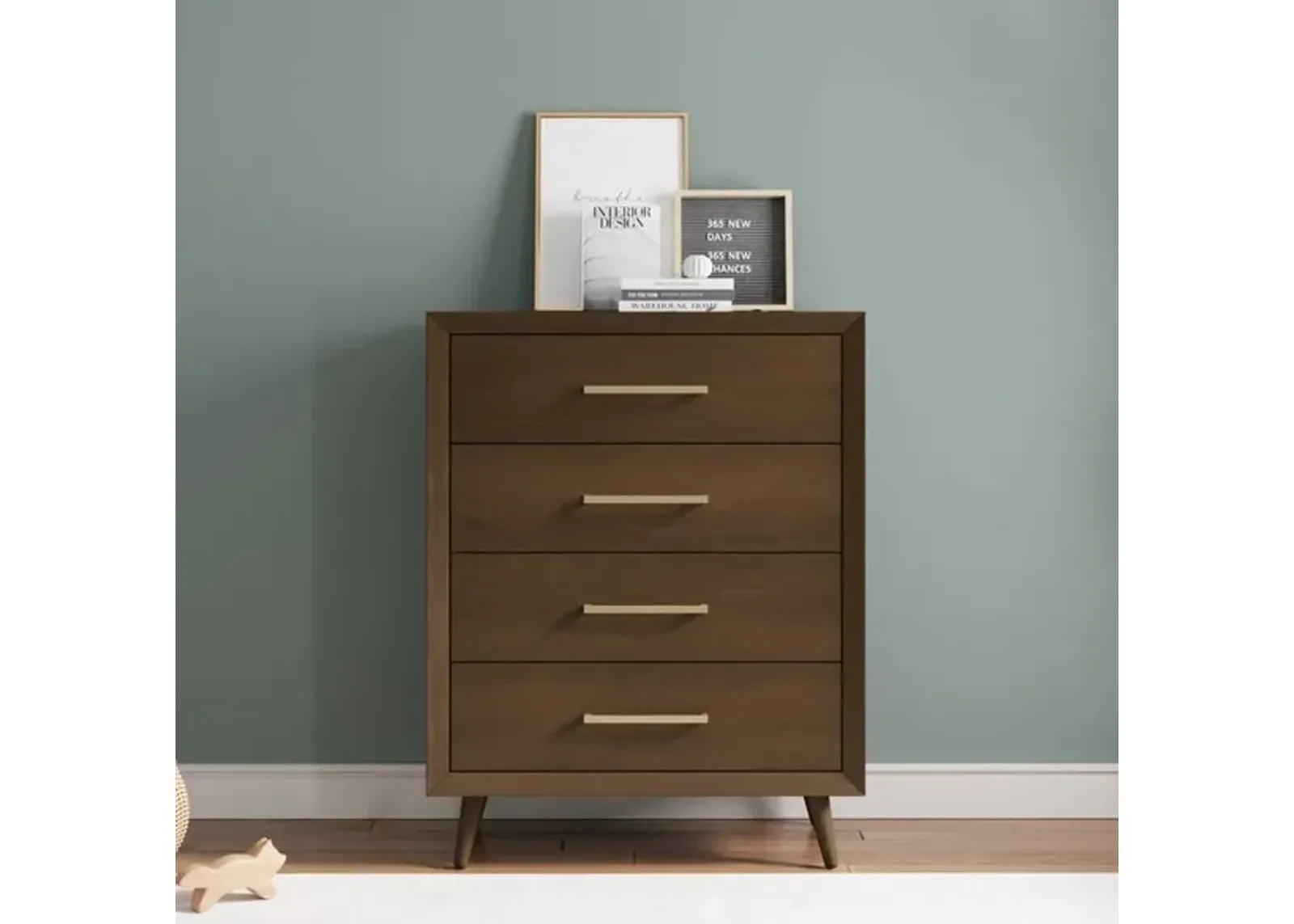 Cranbrook Toasted Chestnut 4-Drawer Chest of Drawers