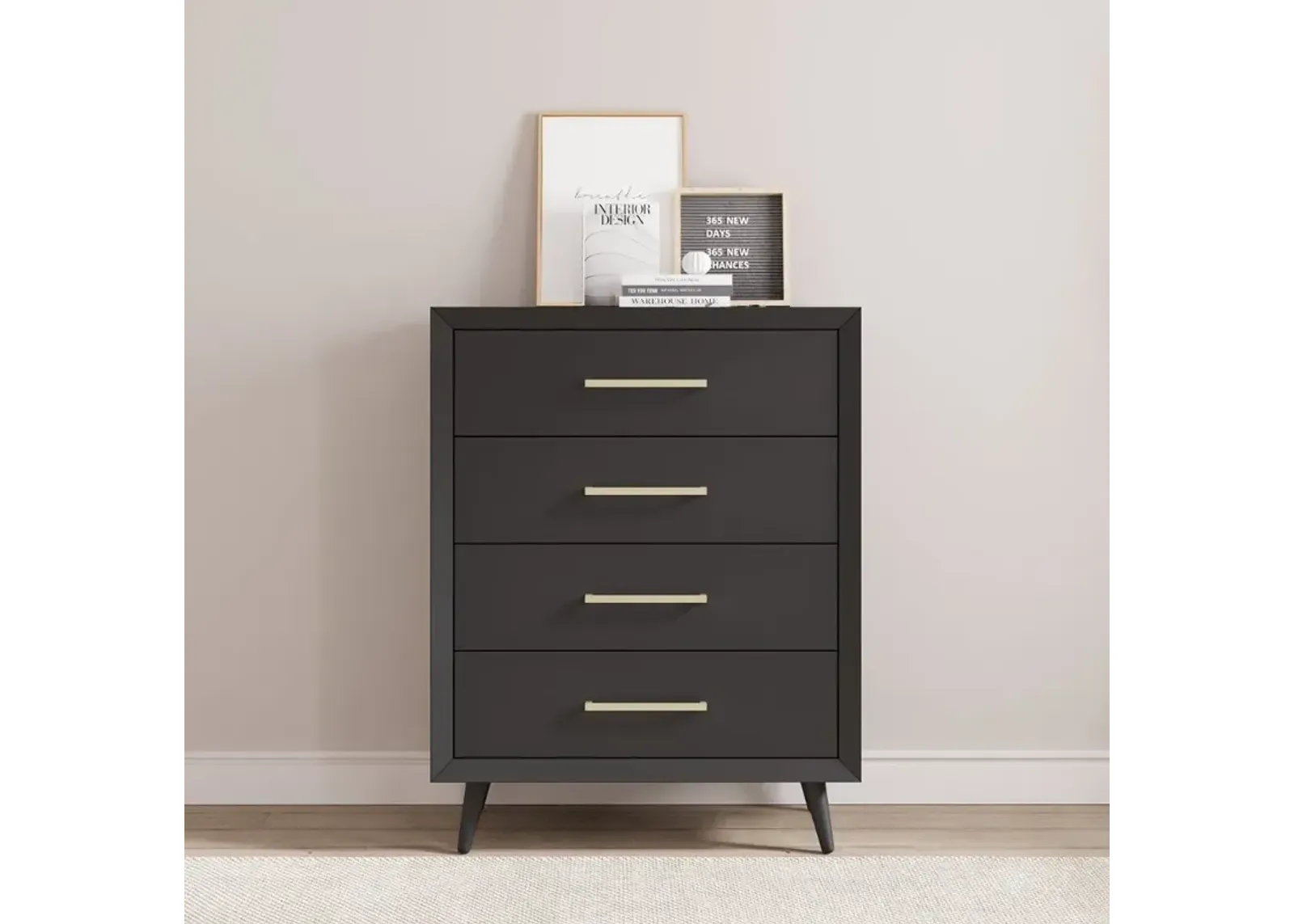 Cranbrook Ebony 4-Drawer Chest of Drawers