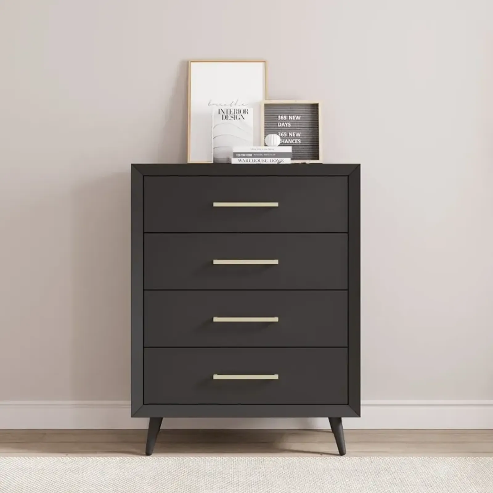 Cranbrook Ebony 4-Drawer Chest of Drawers