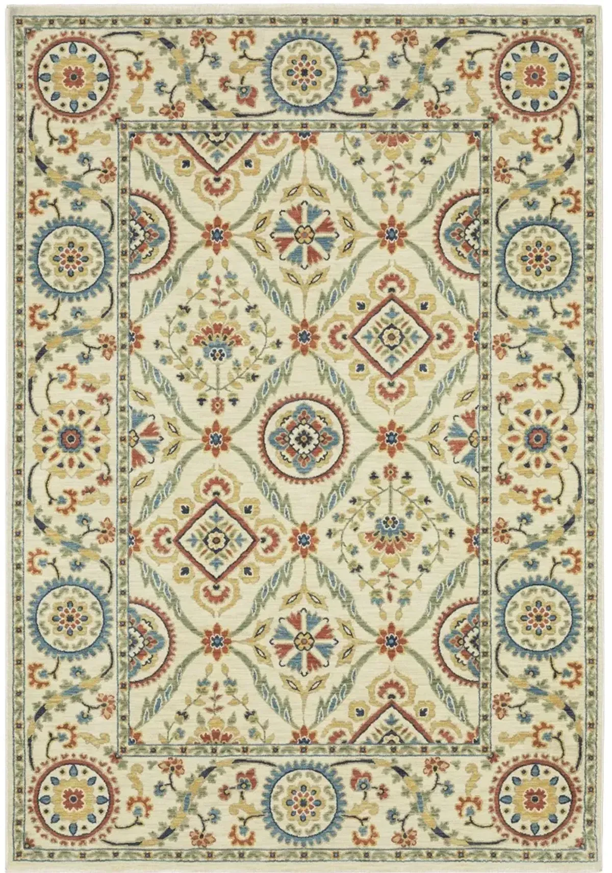 Francesca 8 x 11 Jewel Multicolor Area Rug