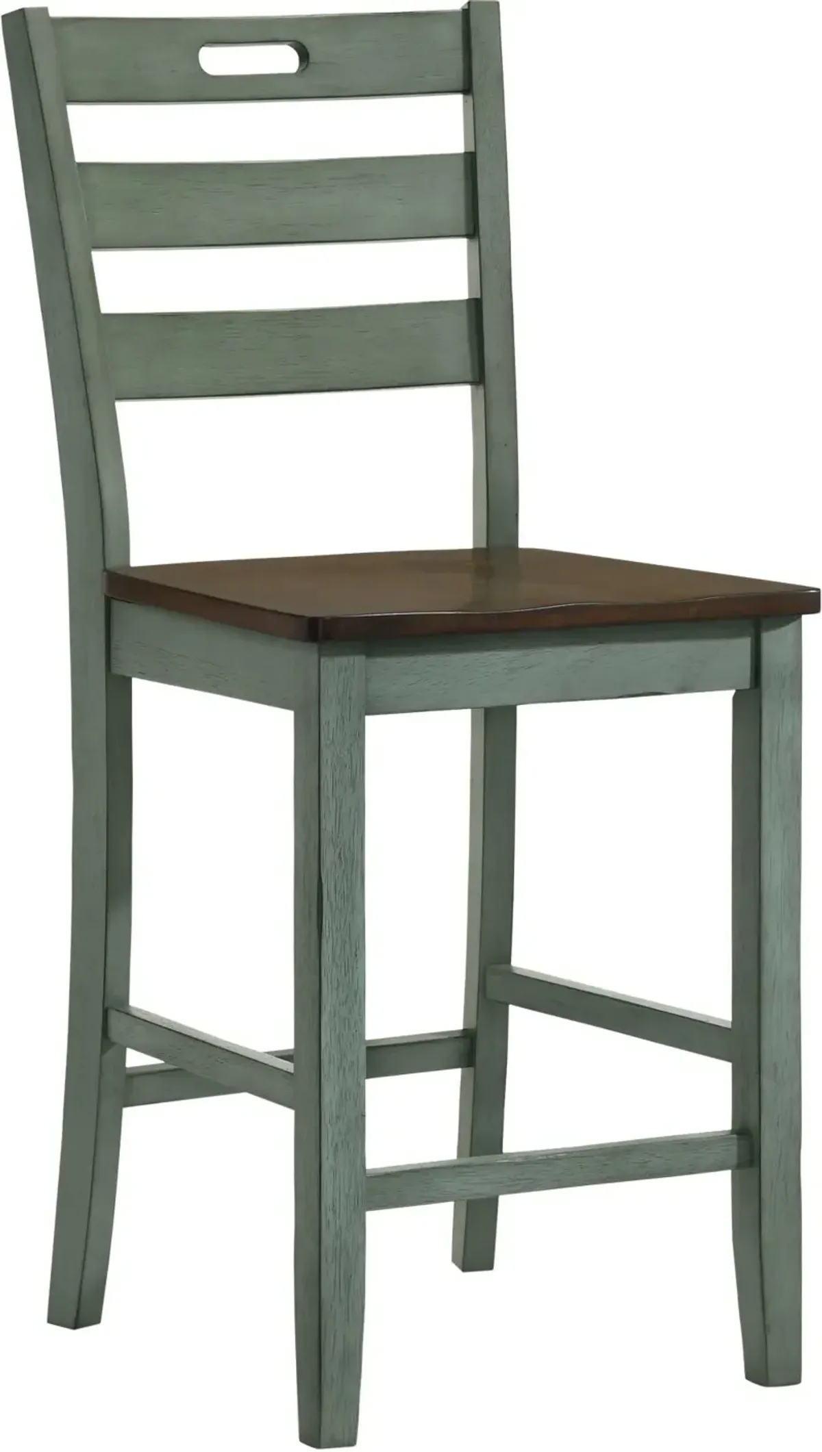 Elda Green Counter Height Stool, Set of 2