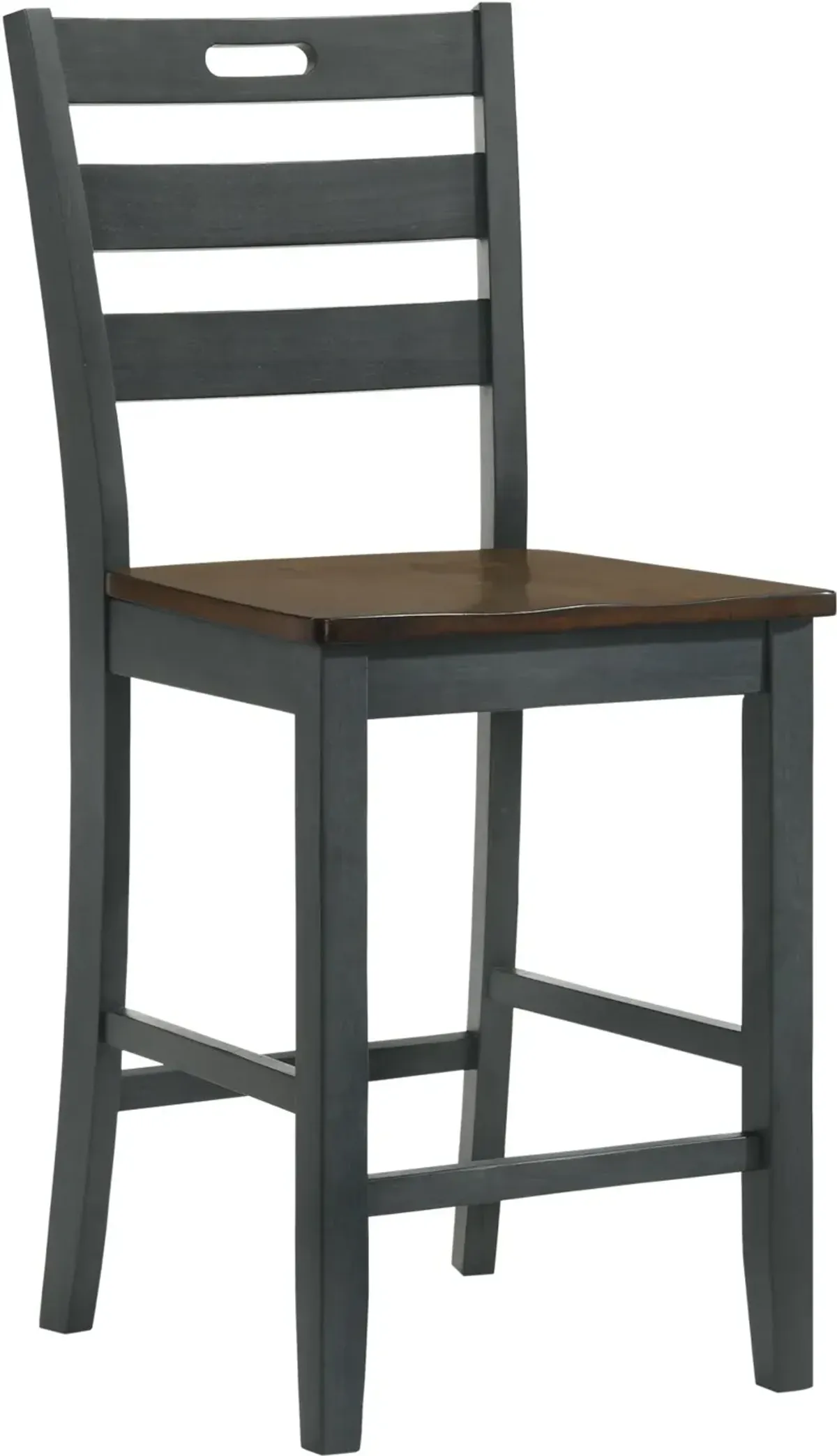 Elda Dark Gray Counter Height Stool, Set of 2