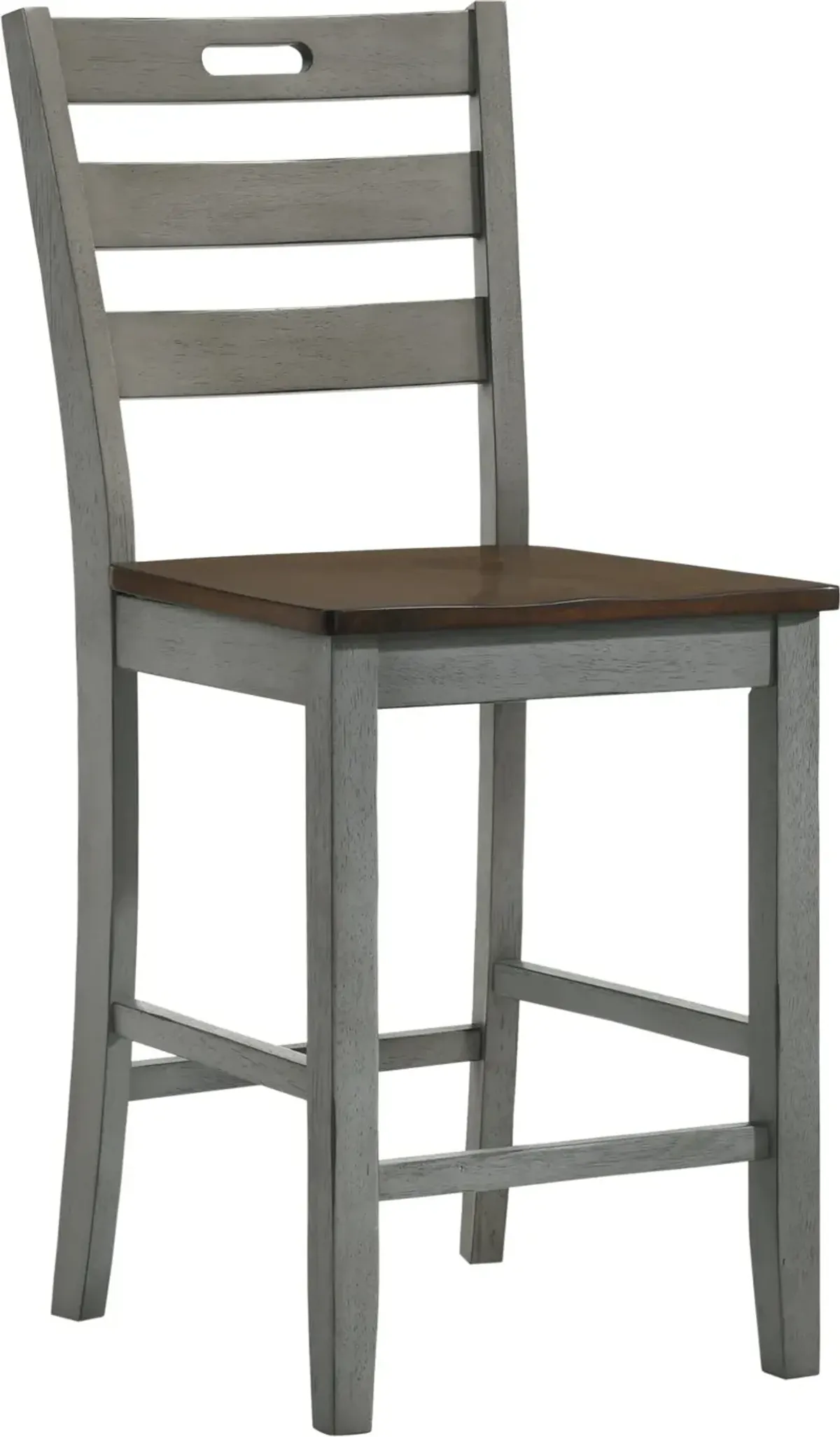 Elda Light Gray Counter Height Stool, Set of 2