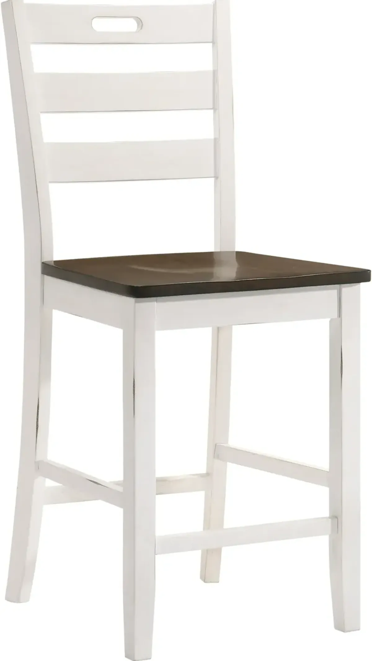 Elda White Counter Height Stool, Set of 2