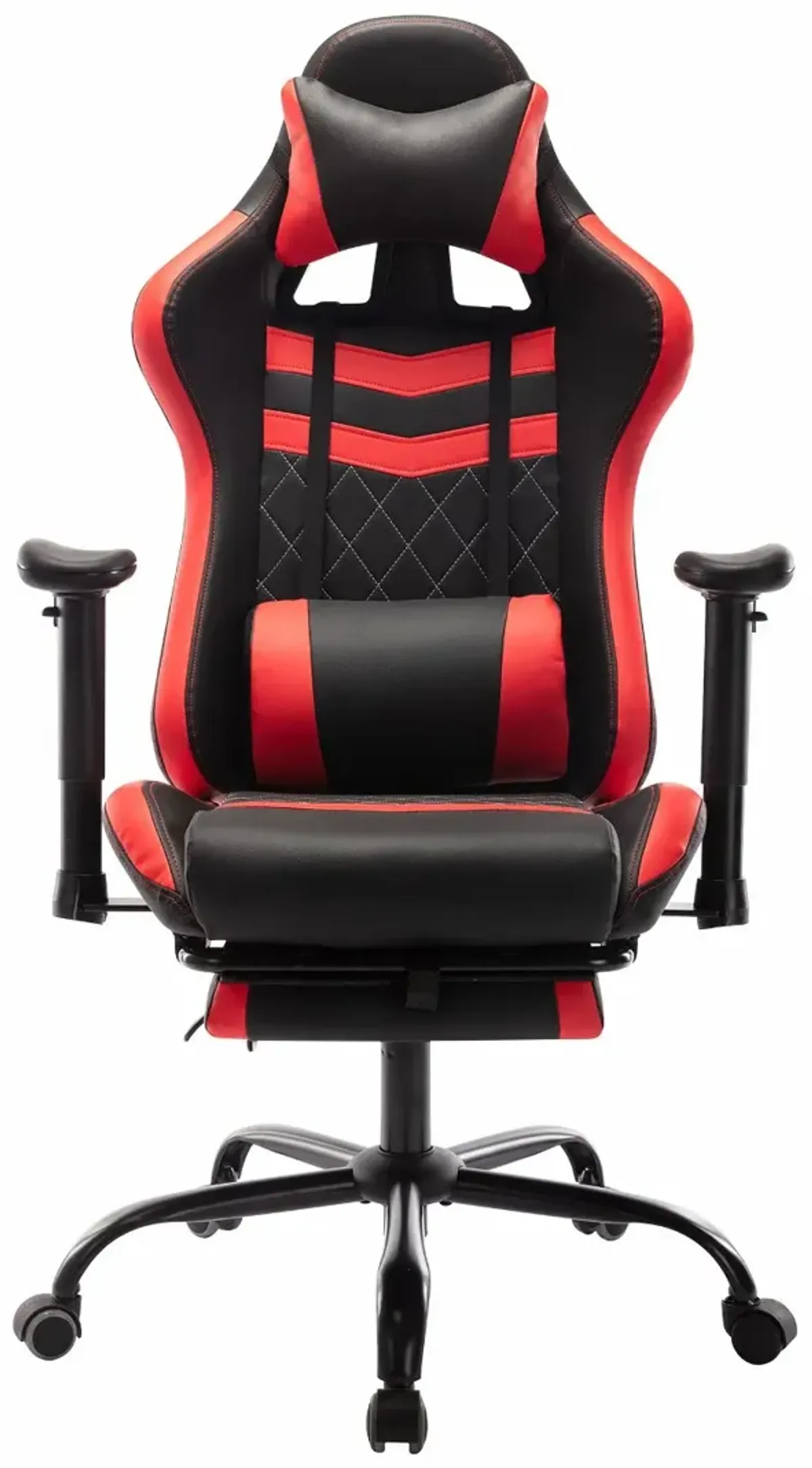 Nosse Faux Leather Red and Black Swivel Gaming Chair