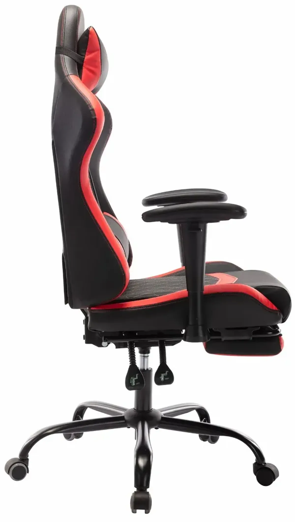 Nosse Faux Leather Red and Black Swivel Gaming Chair