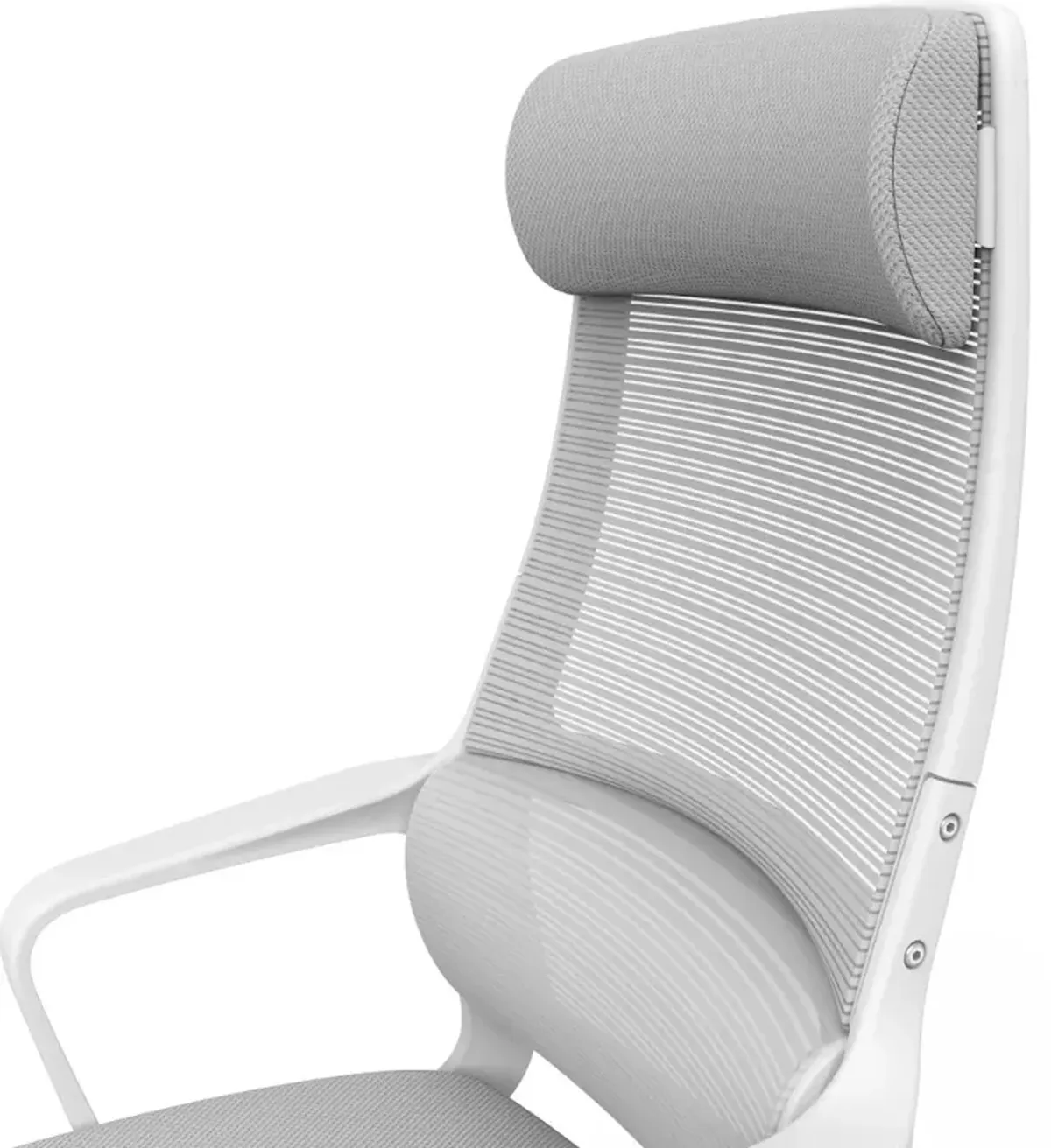 Tilah Metal and Mesh Gray Adjustable Office Chair