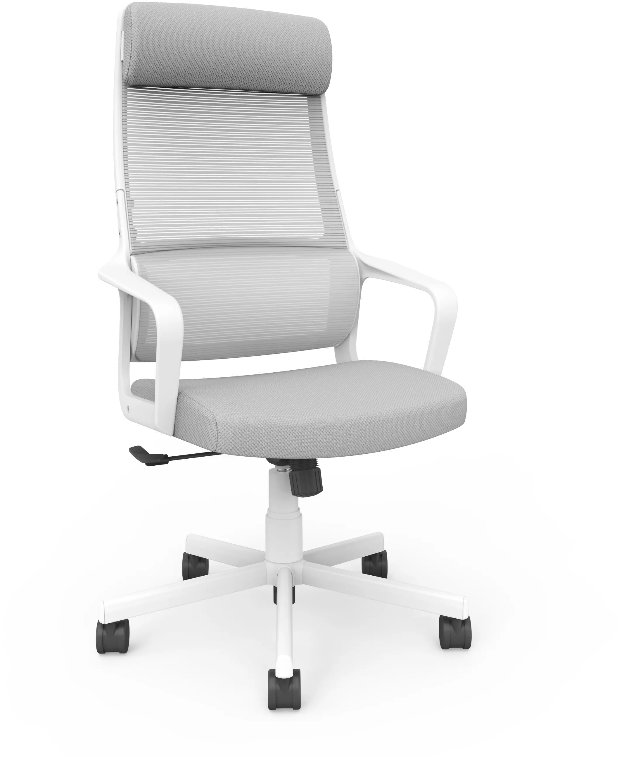 Tilah Metal and Mesh Gray Adjustable Office Chair