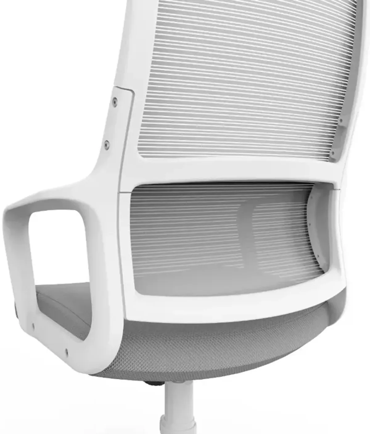 Tilah Metal and Mesh Gray Adjustable Office Chair