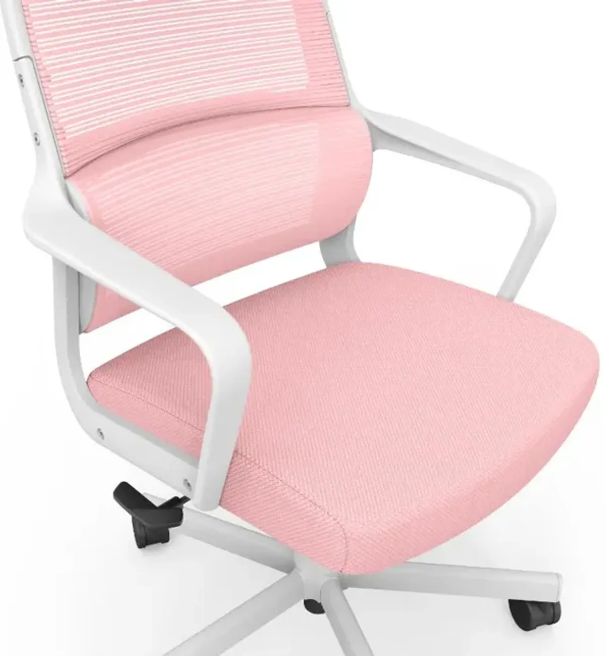 Tilah Metal and Mesh Pink Adjustable Office Chair