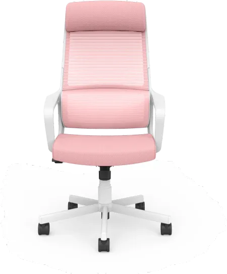 Tilah Metal and Mesh Pink Adjustable Office Chair