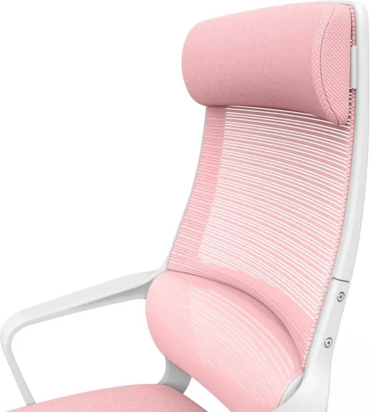 Tilah Metal and Mesh Pink Adjustable Office Chair