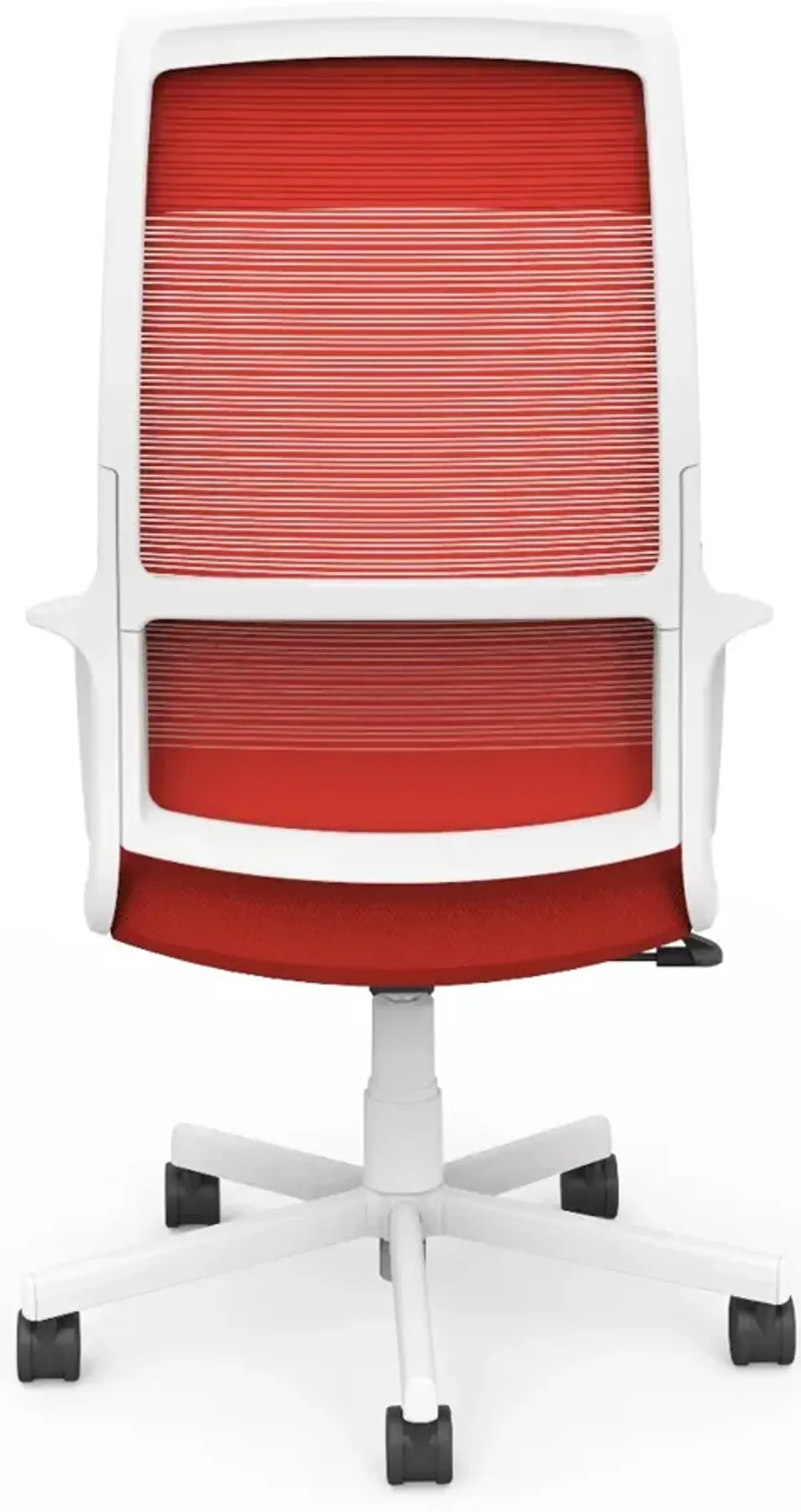 Tilah Metal and Mesh Red Adjustable Office Chair