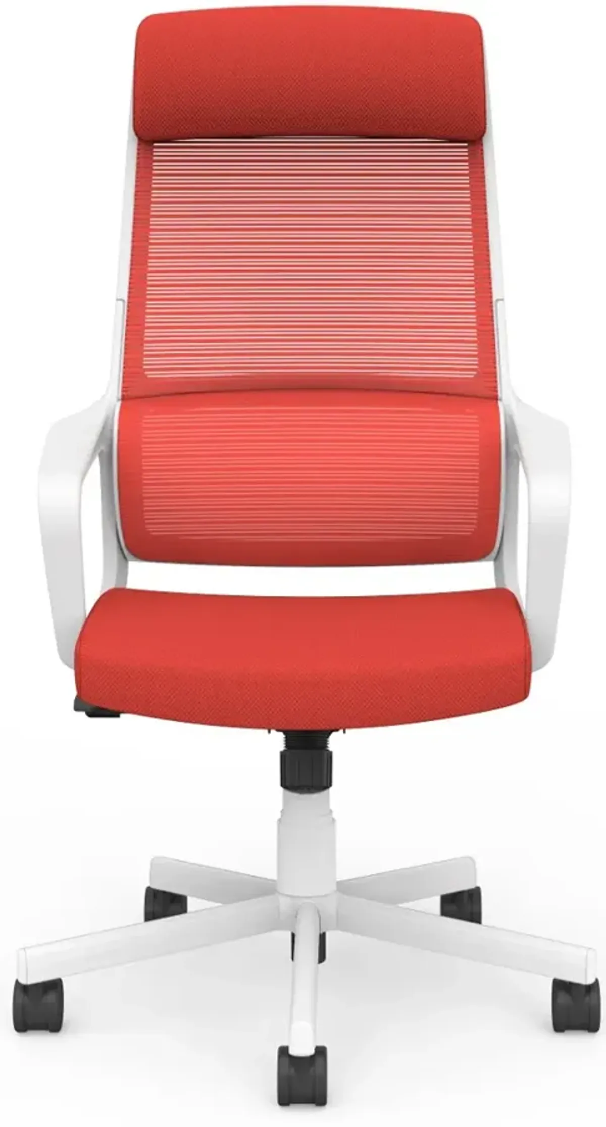 Tilah Metal and Mesh Red Adjustable Office Chair