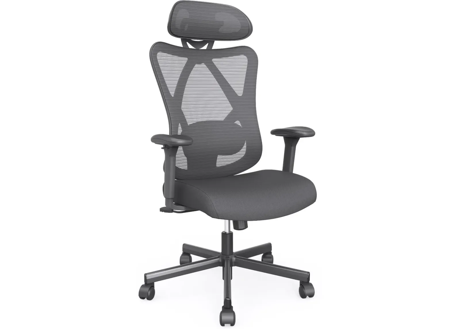 Domie Metal and Mesh Black Adjustable Office Chair