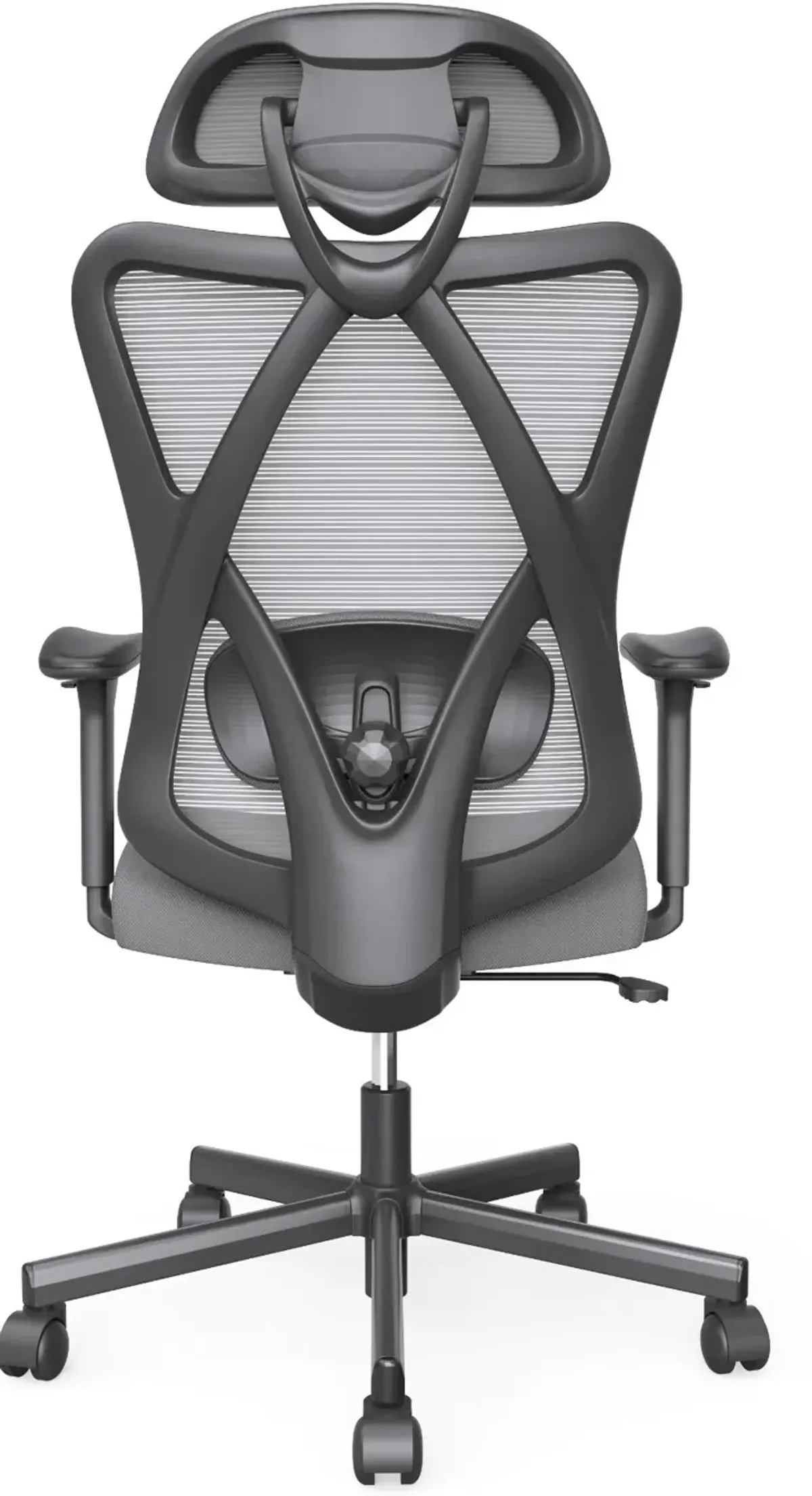 Domie Metal and Mesh Gray Adjustable Office Chair