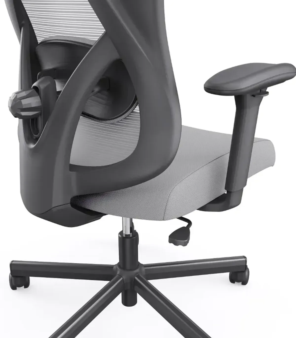 Domie Metal and Mesh Gray Adjustable Office Chair