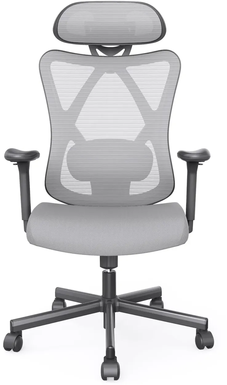 Domie Metal and Mesh Gray Adjustable Office Chair